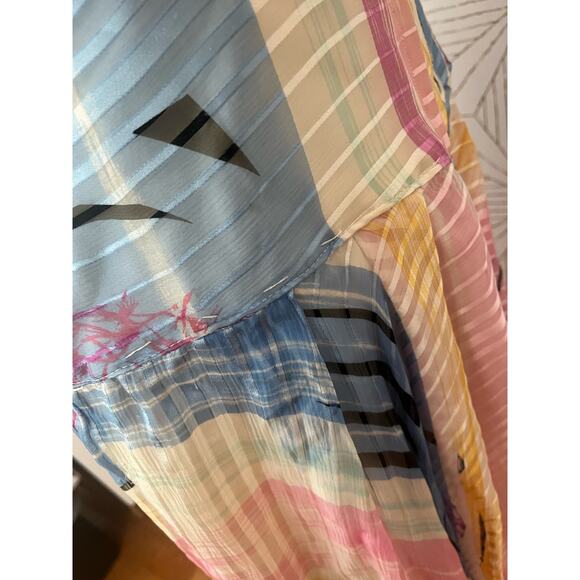 The Silk Farm 100% Silk Made in Korea Size 10 Multi color fairy pastels coquette - Picture 6 of 13